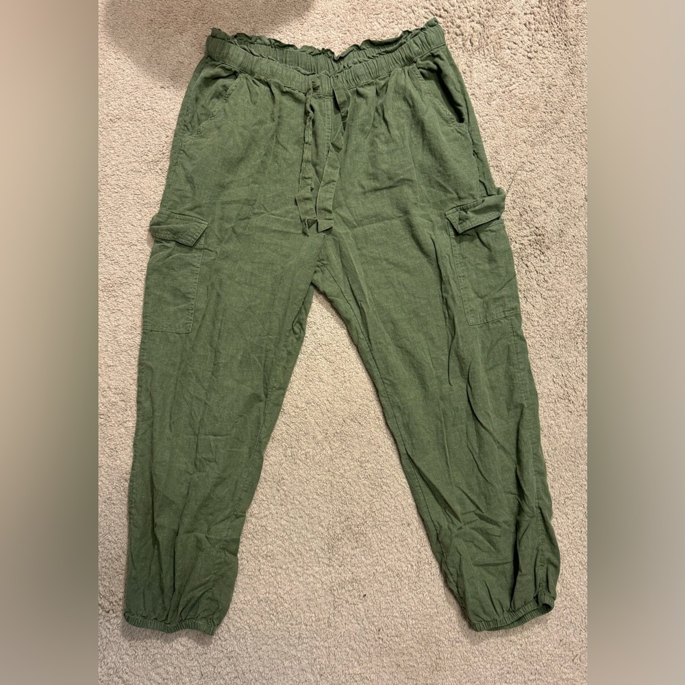 Aerie Linen Blend Jogger Pant